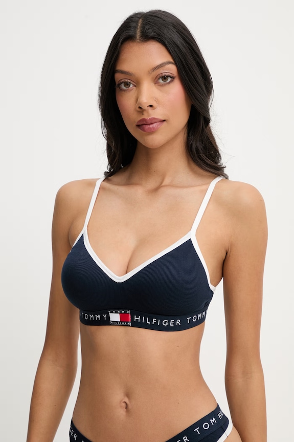 Tommy Hilfiger bralette με βαμβάκι σκούρο μπλε UW0UW06272
