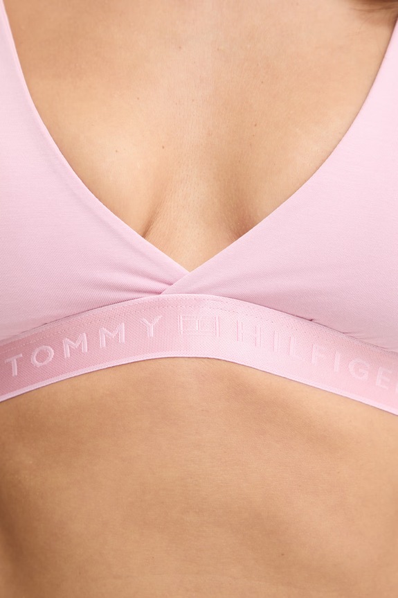 Tommy Hilfiger τριγωνικό σουτιέν με μοντάλ UW0UW06496 ροζ