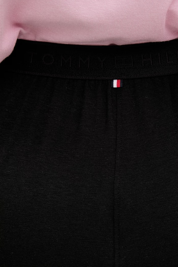 Tommy Hilfiger pizsama alsó női pamuttal fekete UW0UW06296