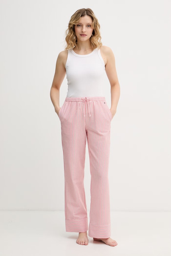 Tommy Hilfiger spodnie piżamowe damskie UW0UW06305 różowy SS26
