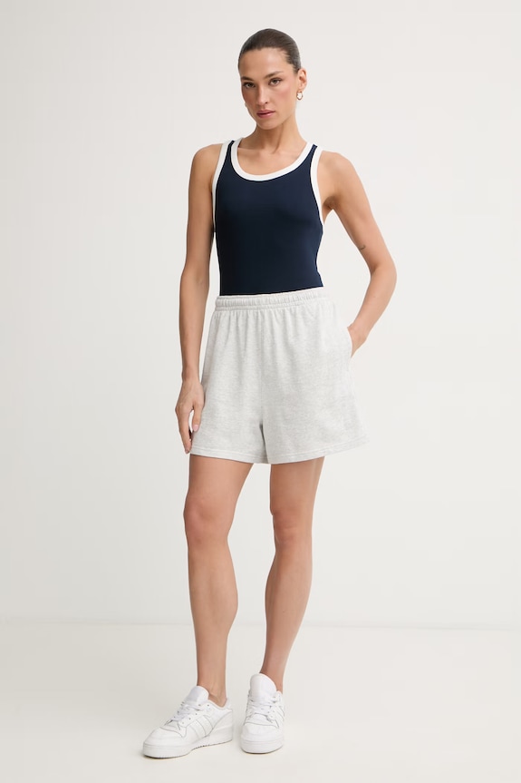 Tommy Hilfiger sportske kratke hlače za žene s pamukom UW0UW06314 siva SS26