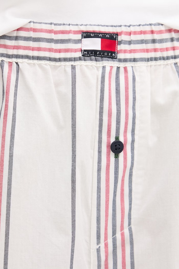 Tommy Hilfiger pantaloni de pijama pentru femei, din bumbac alb UW0UW06502