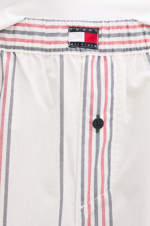 Tommy Hilfiger pantaloni de pijama pentru femei, din bumbac alb UW0UW06502