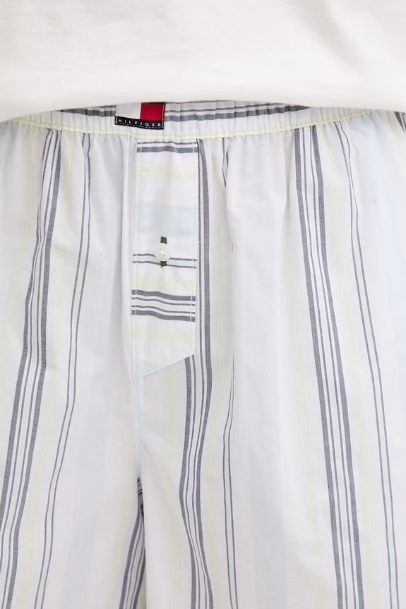 Tommy Hilfiger σορτς πιτζάμας γυναικεία βαμβακερά λευκό UW0UW06503
