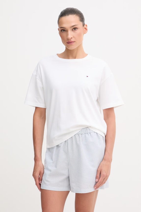 Tommy Hilfiger pijama pentru femei alb UW0UW06306