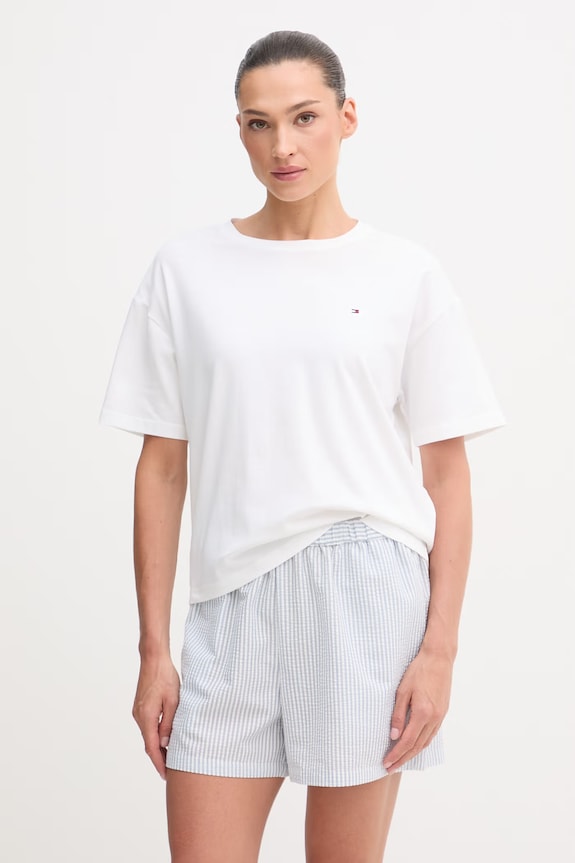 Tommy Hilfiger pijama pentru femei alb UW0UW06306
