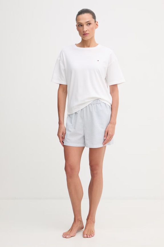Tommy Hilfiger pijama pentru femei UW0UW06306 alb SS26