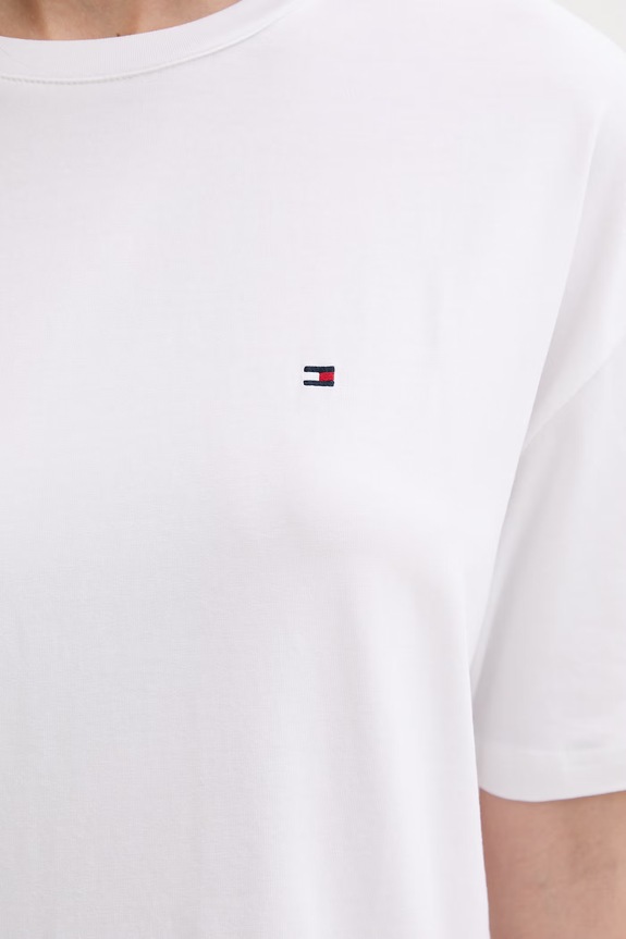 Tommy Hilfiger dvodijelna pidžama za žene od pamuka UW0UW06435 bijela