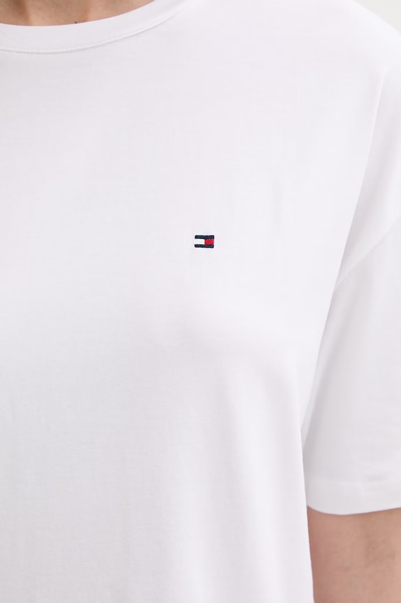 Tommy Hilfiger dvodijelna pidžama za žene od pamuka UW0UW06435 bijela