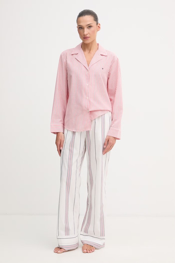 Tommy Hilfiger cămașă de pijama pentru femei UW0UW06304 rosu SS26