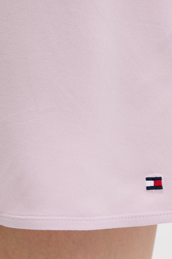 Tommy Hilfiger πουκάμισο πιτζάμα γυναικείο από βισκόζη ροζ UW0UW06553