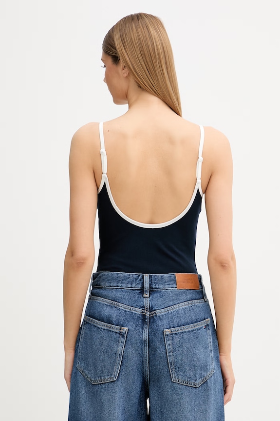 Abbigliamento Tommy Hilfiger tuta da donna con cotone UW0UW06275 blu navy