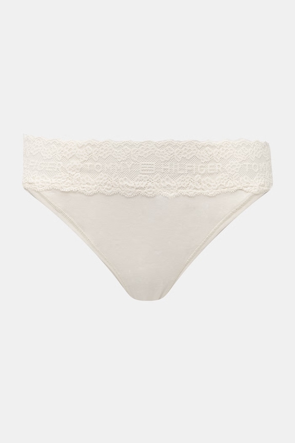 Tommy Hilfiger chiloți full brief pentru femei, din bumbac cu elastan pachet de 3 UW0UW06338 bej SS26