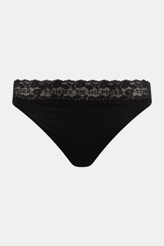 Tommy Hilfiger nohavičky dámske bavlnené s elastanom 3-pak UW0UW06338 čierna SS26