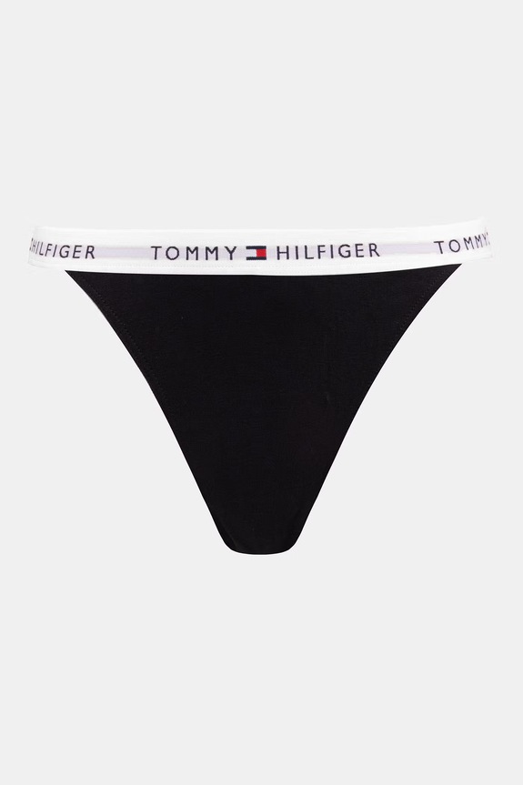 Tommy Hilfiger στρινγκ γυναικεία βαμβάκι με ελαστάν 3-pack μαύρο UW0UW06518