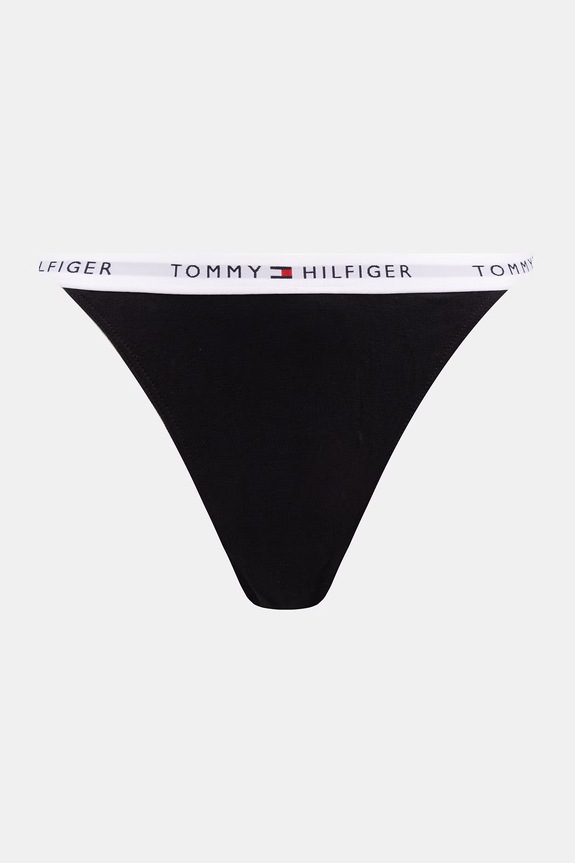 Ρούχα Tommy Hilfiger κιλότα γυναικεία βαμβακερή με ελαστάν 5-pack UW0UW06579 μαύρο