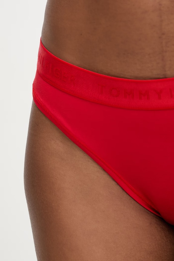 Tommy Hilfiger tangá dámske z modalu červená UW0UW06260