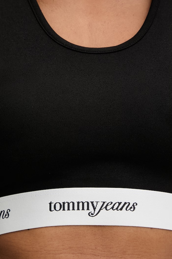 Îmbrăcăminte Tommy Jeans sutien cu vâscoză DW0DW22762 negru