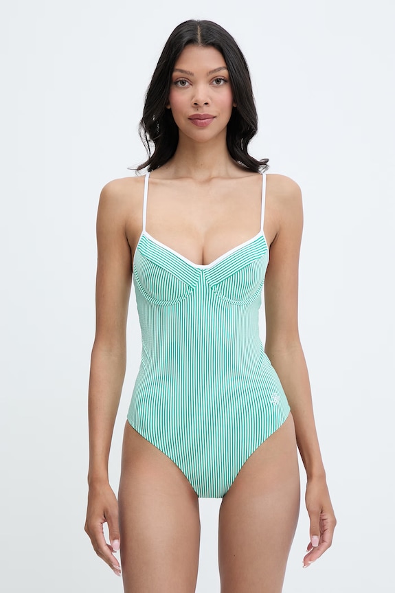 Tommy Hilfiger jednodijelni ženski kupaći kostim SUMMER zelena UW0UW05944