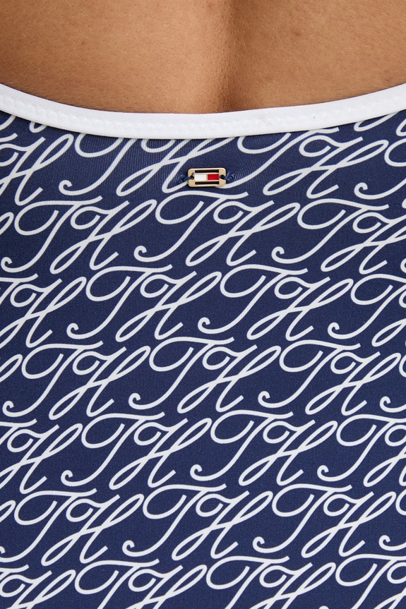Tommy Hilfiger Enodelne kopalke ženske SUMMER UW0UW06539 mornarsko modra