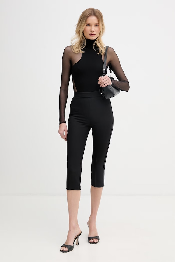 Elisabetta Franchi body dámské s viskózou BO03763E2 černá SS26