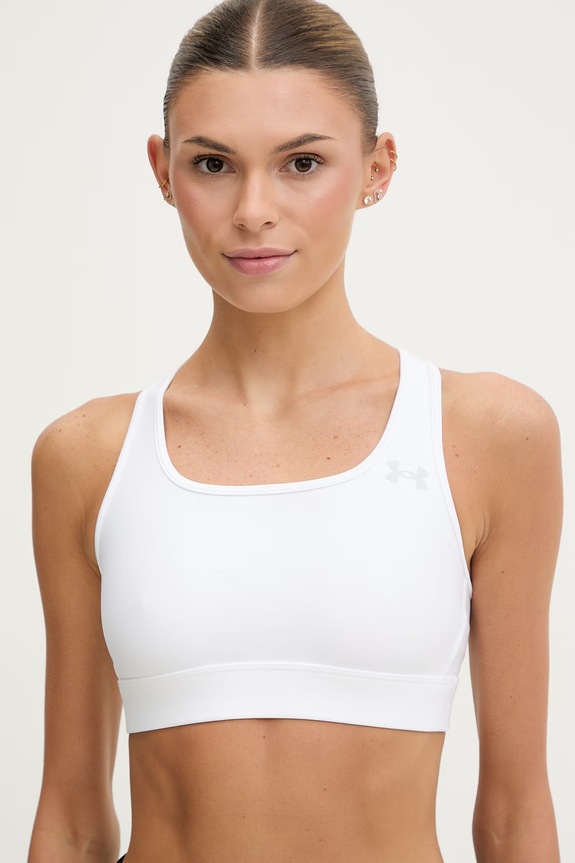 Αθλητικό σουτιέν Under Armour HeatGear Mid στάμπα λευκό 6011151