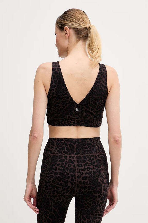 Одежда Sweaty Betty спортивный бюстгальтер Studio SB10037A коричневый