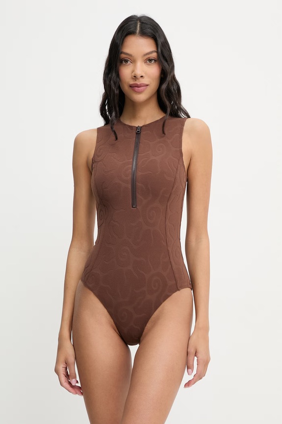 OAS costum de baie dintr-o singură piesă pentru femei maro 601003.6453