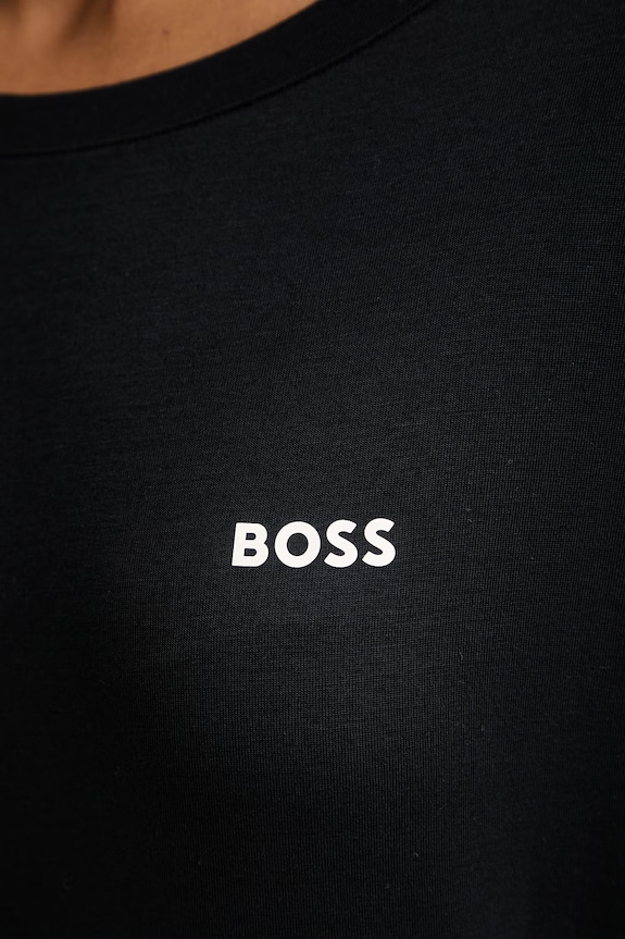 BOSS nočná košieľka dámska s viskózou Element_Nightie 50561000 čierna