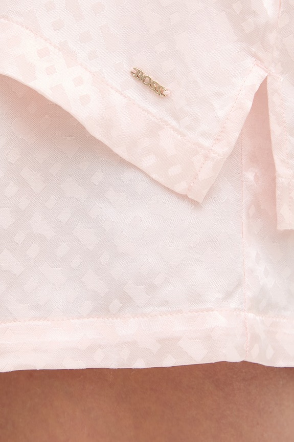 BOSS cămașă de pijama pentru femei, din vâscoză B Monogram_Top 50561023