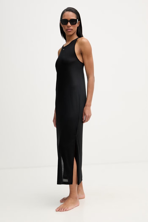 BOSS plážové šaty dámske BOSS Codes_Dress 50561244 čierna SS26