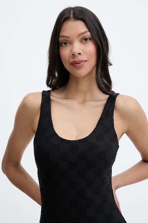 Одежда HUGO слитный купальник для женщин Terry mono_swimsuits 50561075 чёрный