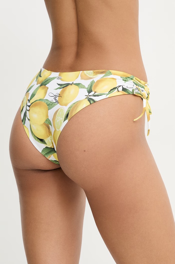 HUGO plavkové nohavičky dámske FANCY_Classic 50561305 žltá SS26