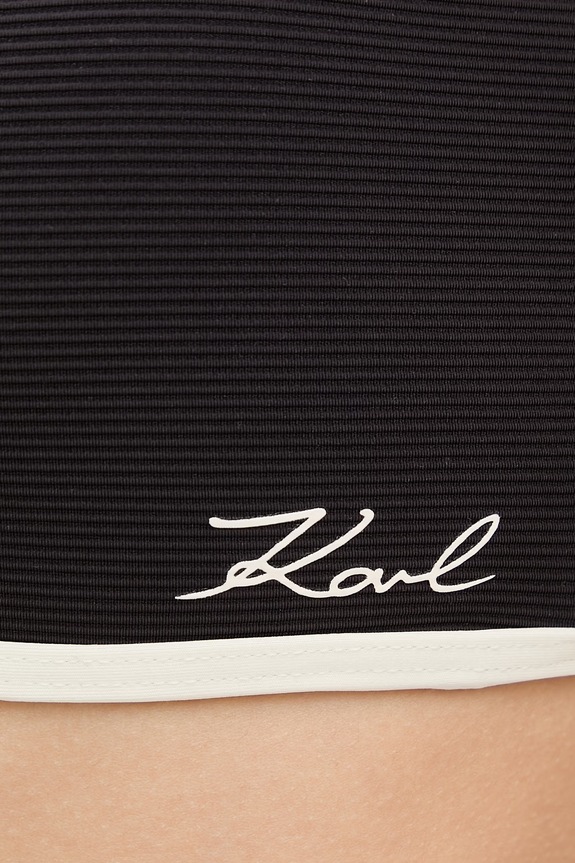 Karl Lagerfeld biustonosz kąpielowy damski czarny B2W46022
