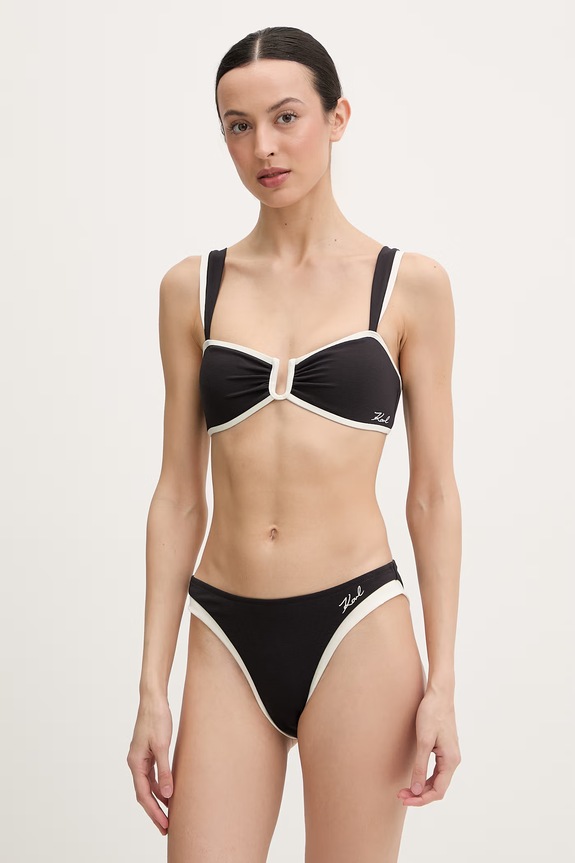 Karl Lagerfeld figi kąpielowe damskie B2W46023 czarny SS26