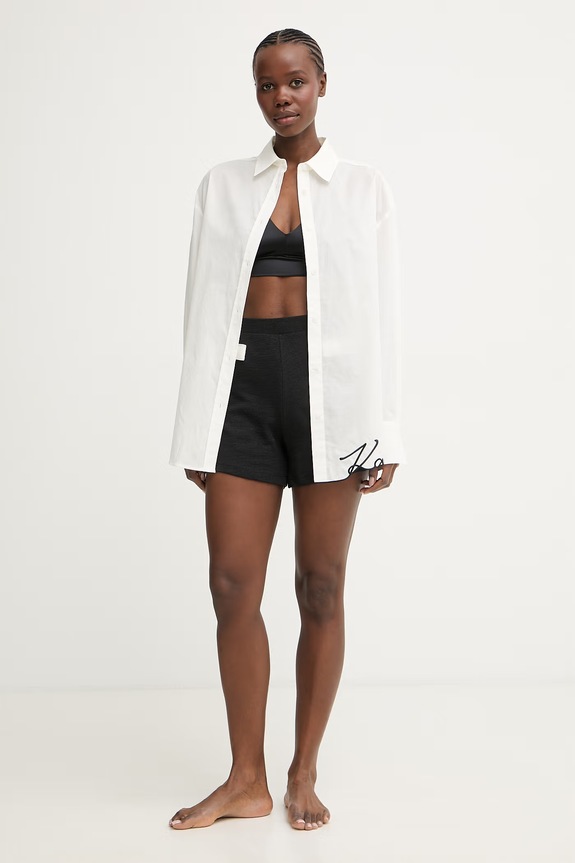 Karl Lagerfeld cămașă de plajă pentru femei B2W46034 bej SS26
