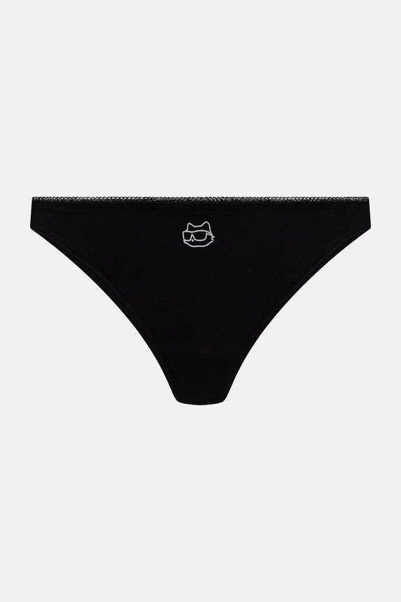 Karl Lagerfeld tanga femei din bumbac IKON pachet de 3 B2W47013