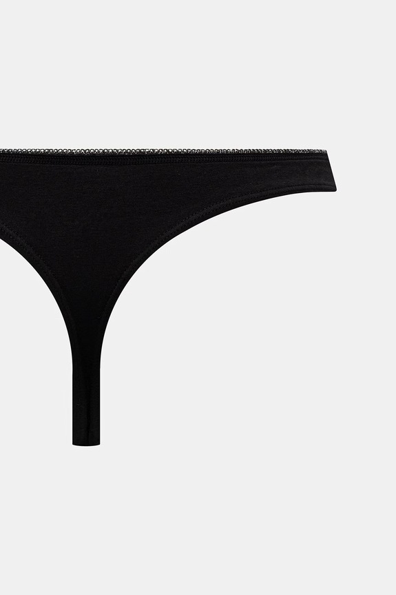 Karl Lagerfeld tanga femei din bumbac IKON pachet de 3 B2W47013