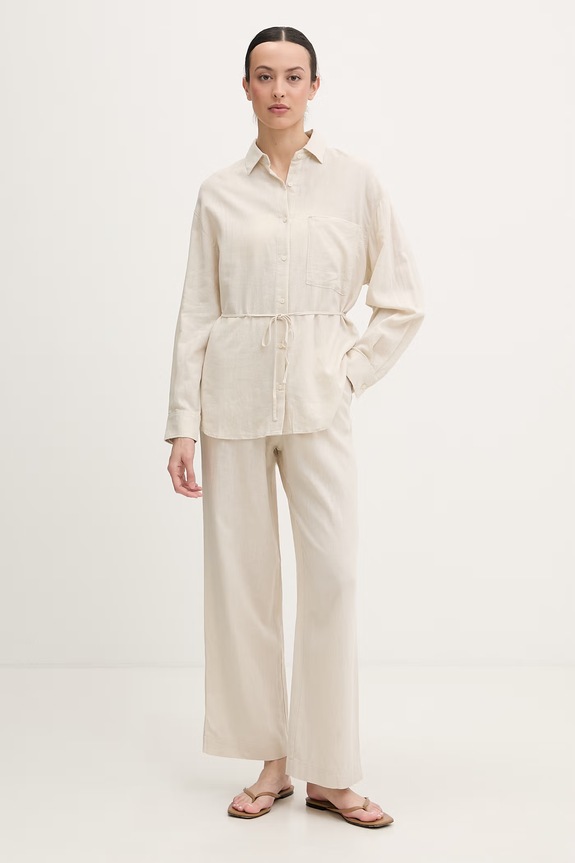 Πουκάμισο παραλίας women'secret 5543671 μπεζ SS26
