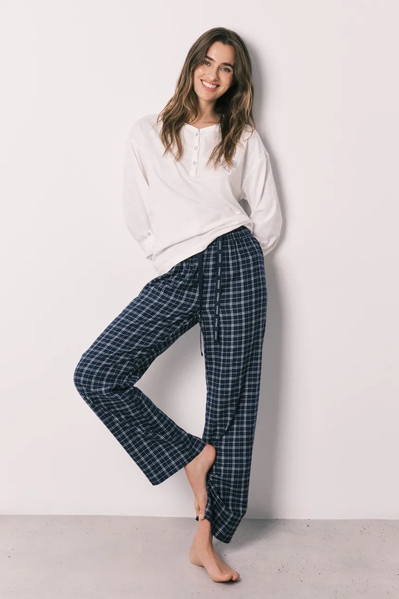 women'secret Pyžamové nohavice dámske s viskózou 3703224 tmavomodrá SS26