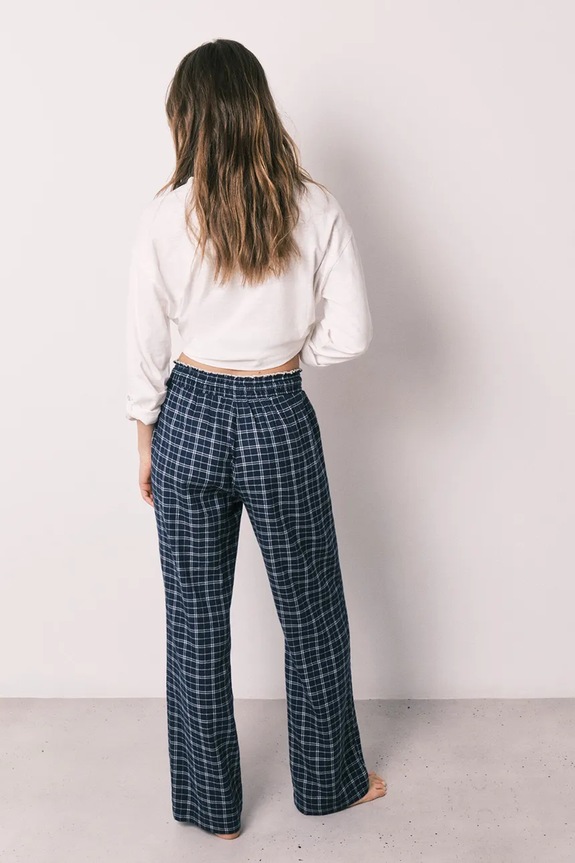 Oblečenie women'secret Pyžamové nohavice dámske s viskózou 3703224 tmavomodrá