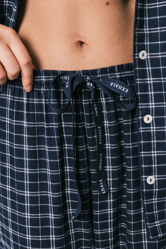 women'secret komplet loungewear dámsky s viskózou 3793065 tmavomodrá