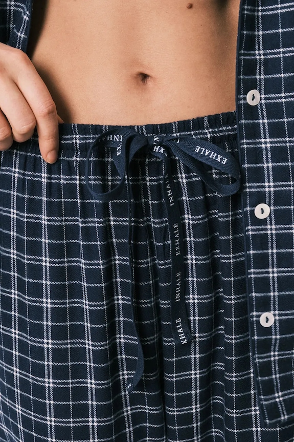 women'secret komplet loungewear dámsky s viskózou 3793065 tmavomodrá