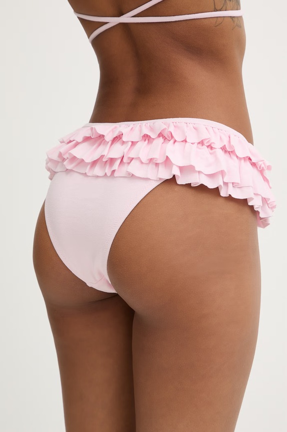Juicy Couture dvodijelni kupaći kostim za žene FRILLY BIKINI JCITS126202 roza