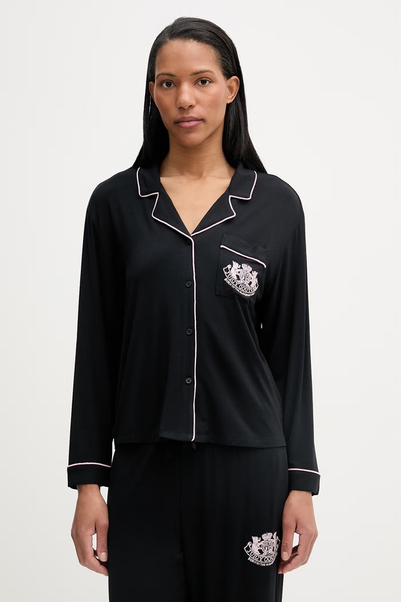 Oblečenie Juicy Couture pyžamo dámske LS PJ JCYPJ126856 čierna