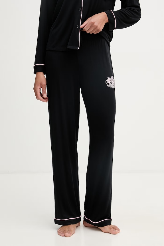Juicy Couture pyžamo dámske LS PJ čierna JCYPJ126856