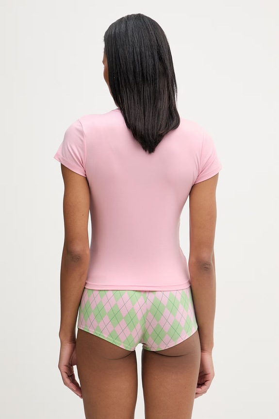 Oblečenie Juicy Couture pyžamo dámske SINGLET JCYPJ126858 ružová