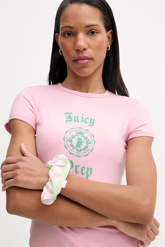 Juicy Couture pyžamo dámske SINGLET JCYPJ126858 ružová
