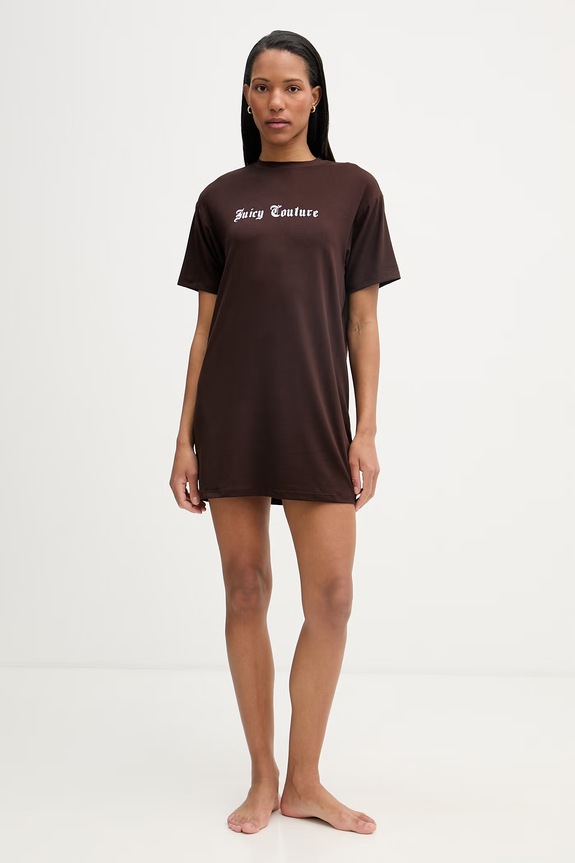 Juicy Couture koszula nocna damska SLEEP DRESS JCYSD126859 brązowy SS26