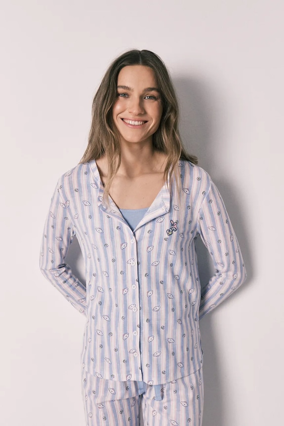 Îmbrăcăminte Women'secret compleu loungewear pentru femei, cu vâscoză 3133500 albastru
